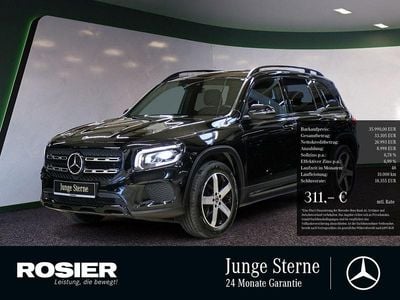 Schwarz / kosmosschwarz (metallic) Gebraucht 2023 Mercedes GLB200 Progressive SUV | 35.990 € (Fairer Preis)