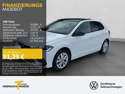 Gebraucht VW Polo Style 110 PS (80 kW) 2024 Weiß Limousine
