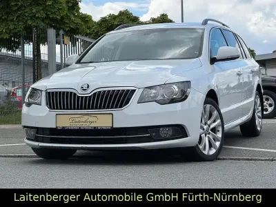Gebraucht Skoda Superb Exclusive 140 PS (102 kW) 2015 Weiß Limousine