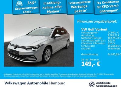 Gebraucht VW Golf VIII Life 131 PS (96 kW) 2023 8e reflexsilber metallic Kombi