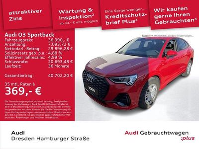 Gebraucht Audi Q3 Sportback S-Line 190 PS (139 kW) 2023 Rot SUV