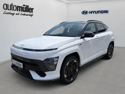 Gebraucht Hyundai Kona N Line 150 kW (204 PS) 2026 Schwarz atlas white / abyss blac SUV