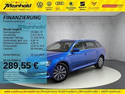 Gebraucht Skoda Superb Style 218 PS (160 kW) 2021 Raceblau metallic Kombi