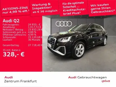 Używany Audi Q2 S-Line 150 KM (110 kW) 2023 Czarny SUV