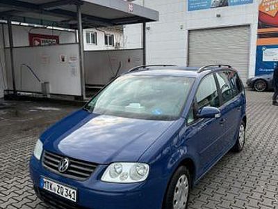 Gebraucht VW Touran Conceptline 105 PS (77 kW) 2005 Blau Van / Kleinbus
