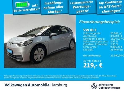 Usata VW ID.3 Pro 106 kW (145 CV) 2022 Argento Utilitaria