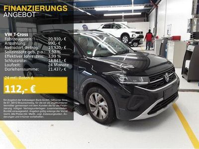 Gebraucht VW T-Cross Style 116 PS (85 kW) 2024 Schwarz SUV