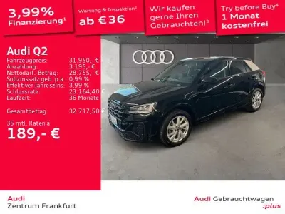 Gebraucht Audi Q2 S-Line 150 PS (110 kW) 2025 Mythosschwarz metallic/mythoss SUV