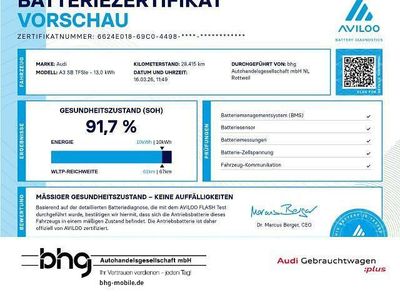 Używany Audi A3 Advanced 204 KM (150 kW) 2022 Czarny Sedan/Limuzyna
