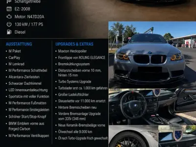 Gebraucht BMW 320 M Performance 177 PS (130 kW) 2008 Grau Coupé