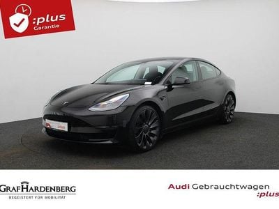 Begagnad Tesla Model 3 Performance 377 kW (513 HK) 2022 Svart Sedan