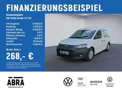 Gebraucht VW Caddy Basis 102 PS (75 kW) 2022 Weiß Van / Kleinbus
