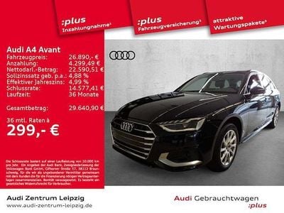 Brillantschwarz Gebraucht 2022 Audi A4 Advanced Plus Kombi | 25.980 € (Guter Preis)