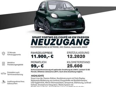 Gebraucht Smart ForTwo Electric Drive 60 kW (82 PS) 2020 Grün Coupé