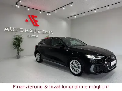 Używany Audi A3 S-Line 204 KM (150 kW) 2022 Czarny Sedan/Limuzyna