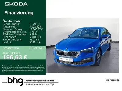 Gebraucht Skoda Scala Ambition 116 PS (85 kW) 2020 Blau Kleinwagen