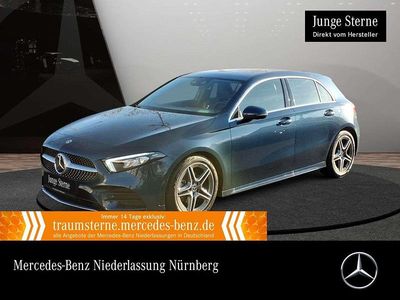 Blau Gebraucht 2022 Mercedes A200 AMG Limousine | 29.890 € (Fairer Preis)
