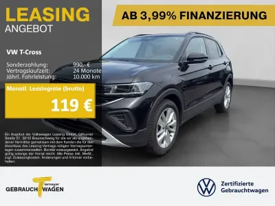Gebraucht VW T-Cross Goal 95 PS (69 kW) 2025 Schwarz SUV