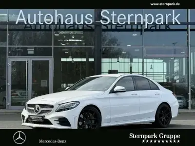 Brugt Mercedes C300 AMG line 2021 Hvid Sedan