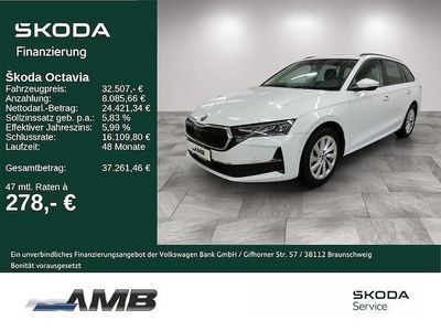 Gebraucht Skoda Octavia Selection 150 PS (110 kW) 2025 Moonweiß perleffekt Kombi