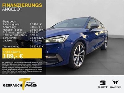 Gebraucht Seat Leon FR 150 PS (110 kW) 2021 Blau Limousine