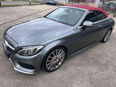 Usata Mercedes C220 AMG 170 CV (125 kW) 2017 Grigio Cabrio