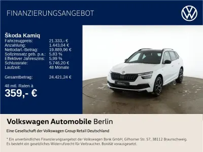 Gebraucht Skoda Kamiq Monte Carlo 150 PS (110 kW) 2021 Weiß SUV