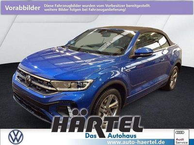 Gebraucht VW T-Roc Cabriolet R-line 150 PS (110 kW) 2025 Ravennablau (blue), metallic Cabrio