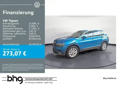 Gebraucht VW Tiguan Highline 200 PS (147 kW) 2018 Blau SUV