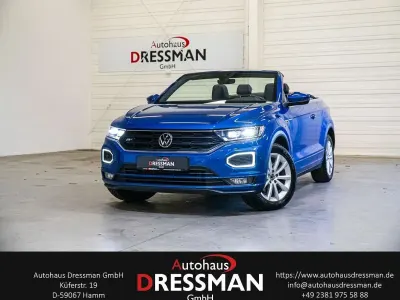 Gebraucht VW T-Roc Cabriolet R-line 150 PS (110 kW) 2021 Ravennablau metallic Cabrio