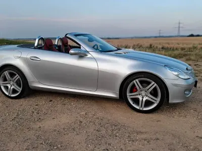 Gebraucht Mercedes SLK200 163 PS (119 kW) 2005 Silber Cabrio