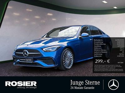 Gebraucht Mercedes C220 AMG 197 PS (144 kW) 2024 Blau / spektralblau Limousine