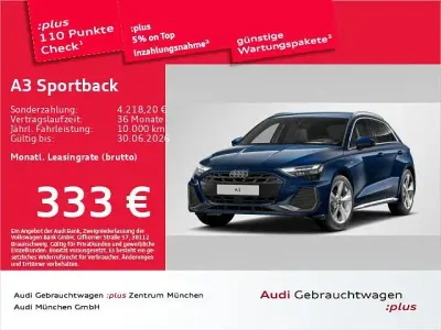Używany Audi A3 S-Line 204 KM (150 kW) 2025 Niebieski Sedan/Limuzyna