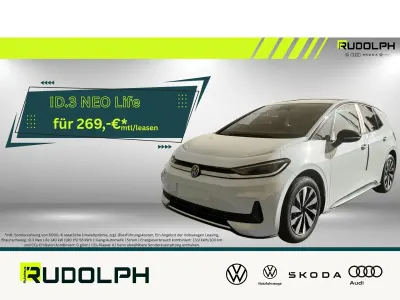 Neu VW ID.3 Life 139 kW (190 PS) 2026 Gletscherweiß metallic Kleinwagen