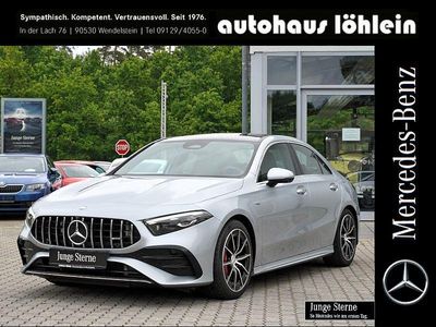 Metalliclack hightechsilber Gebraucht 2023 Mercedes A35 AMG Premium Plus Limousine | 44.444 € (Fairer Preis)