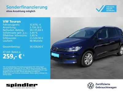 Gebraucht VW Touran Move 150 PS (110 kW) 2024 Atlantik blue metallic Van / Kleinbus