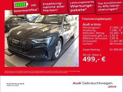 Używany Audi e-tron Advanced 300 kW (408 KM) 2023 Szary SUV
