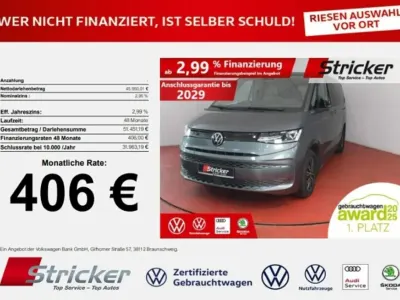Gebraucht VW Multivan Basis 204 PS (150 kW) 2024 Indiumgrau metallic Van / Kleinbus