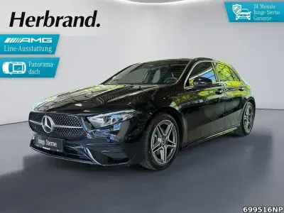 Gebraucht Mercedes A200 AMG 150 PS (110 kW) 2025 Metalliclack kosmosschwarz Limousine