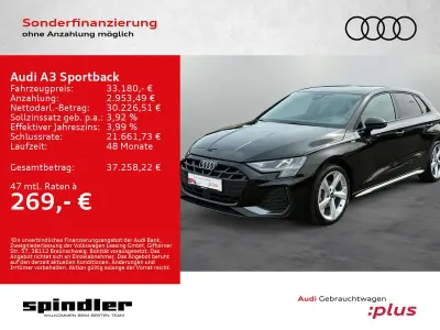 Gebraucht Audi A3 S-Line 150 PS (110 kW) 2025 Mythosschwarz metallic Limousine