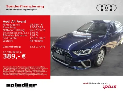 Gebraucht Audi A4 S-Line 204 PS (150 kW) 2022 Navarrablau metallic Kombi