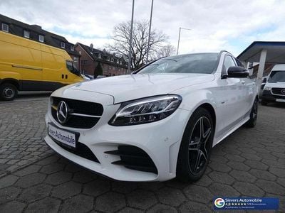 Gebraucht Mercedes C200 AMG line 184 PS (135 kW) 2020 Polarweiss  unilack Kombi