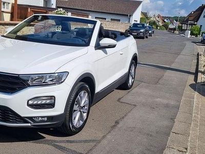Gebraucht VW T-Roc Cabriolet Style 150 PS (110 kW) 2021 Weiß Cabrio
