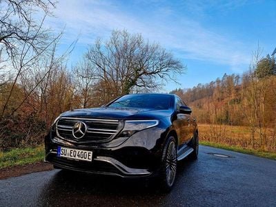 Schwarz Gebraucht 2021 Mercedes EQC400 AMG line SUV | 39.499 € (Etwas zu teuer)