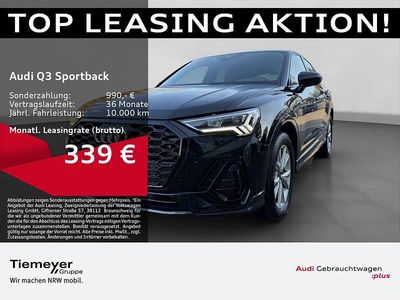 Gebraucht Audi Q3 Sportback S-Line 150 PS (110 kW) 2025 Schwarz SUV