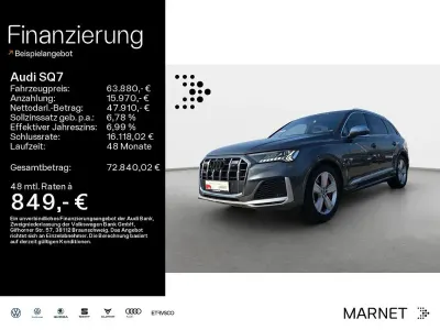 Gebraucht Audi SQ7 Ambiente 507 PS (372 kW) 2022 Daytonagrau perleffekt SUV
