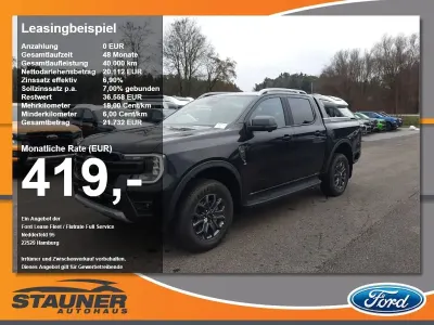 Neu Ford Ranger Wildtrack 205 PS (150 kW) 2026 Schwarz Pickup