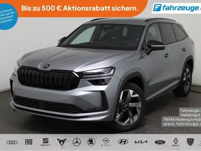 Neu Skoda Kodiaq SportLine 150 PS (110 kW) 2025 Silber, smokey diamondsilber metallic (b3) SUV