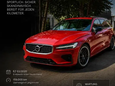 Gebraucht Volvo V60 R-Design 2020 Rot Kombi