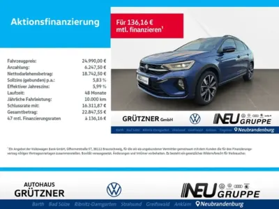 Brugt VW Taigo R-line 110 HK (80 kW) 2024 Blå SUV